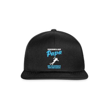 Speed Skating Dad Cool Gift - Snapback Cap - black/black - Front