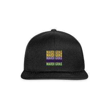 Tenue Mardi Gras 2024 Nouvelle-Orléans - Casquette snapback - noir/noir - Devant
