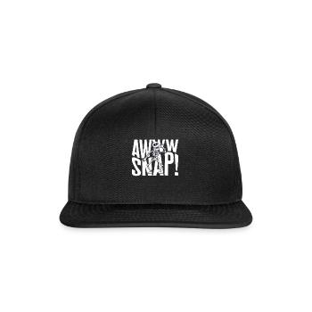 Zerbrochenes Hemd, oh Schnappschuss! T-Shirt, Genesung Verletzung - Snapback Cap - Schwarz/Schwarz - Vorne