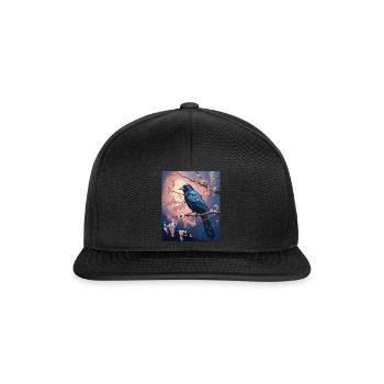 Japanese Art Japanese Woodblock Art Print Sakura - Snapback Cap - black/black - Front