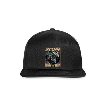 Chines New Year of Dragon Robotic Sci fi Dragon - Snapback Cap - black/black - Front