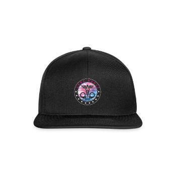Nurse Shirt, Sane Nurse Tee, Jail Registered - Snapback Cap - black/black - Front