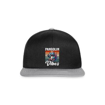 Pangolin Vibes Conservationniste Pangolin Fan - Casquette snapback - noir/gris - Devant