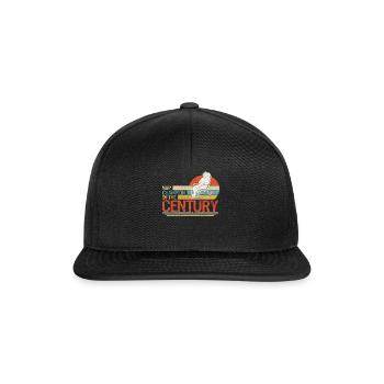 Ruhestands-Shirt, Nickerchen-Champion des Jahrhunderts - Snapback Cap - Schwarz/Schwarz - Vorne