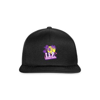 Hemd für Sonderpädagogik, IEP Ich ermutige zum Fortschritt - Snapback Cap - Schwarz/Schwarz - Vorne