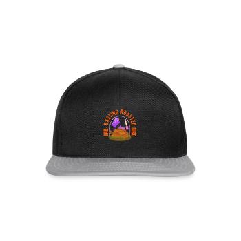 Thanksgiving-Hemd, BRB Gossing Roasted Bird T-Shirt, - Snapback Cap - Schwarz/Grau - Vorne