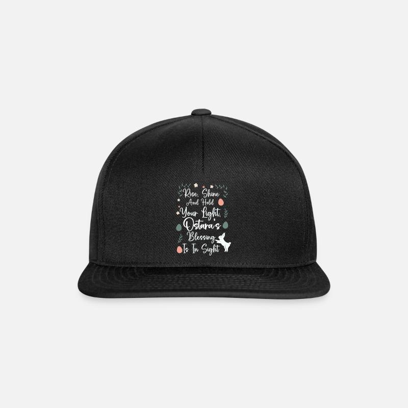 Ostara Witch Moon Eostre Spring Eastern - Snapback Cap - black/black