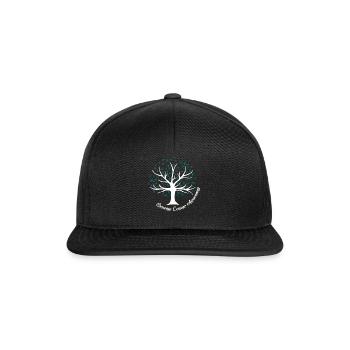 Cancer Awareness Shirt, Ovarian Cancer Awareness - Snapback Cap - black/black - Front