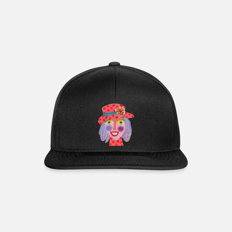 Frau Ida - Snapback Cap - Schwarz/Schwarz
