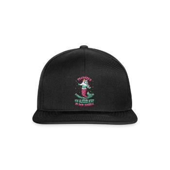 Bye Bye Kindergarten I'm Glittering Now In The - Snapback Cap - black/black - Front