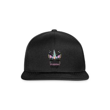 Elementary School Managed Unicorn Magic School - Snapback Cap - black/black - Front