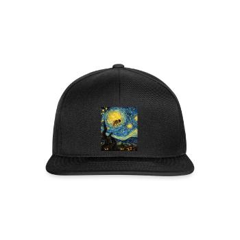 Bumblebee Starry Night Shirt Pollinator - Snapback Cap - black/black - Front