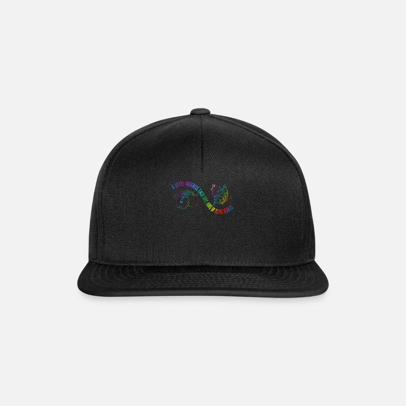 School Student Shirt, A Little Progress Each Day - Snapback Cap - black/black