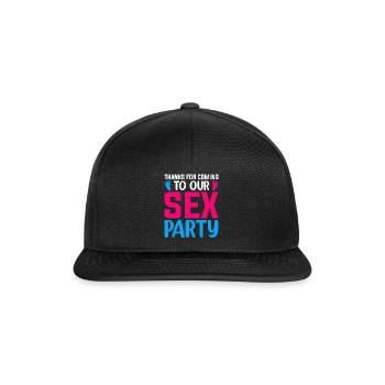 Gender Reveal Geschlechtsenthüllung Boy or Girl - Snapback Cap - black/black - Front