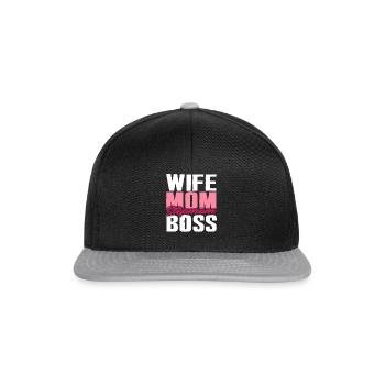 Belle-mère - Casquette snapback - noir/gris - Devant
