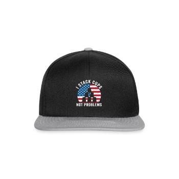 Sport Stacking Stacks Stacked Speed Cup - Snapback Cap - black/grey - Front