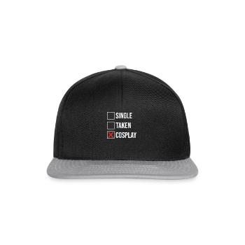 Single Taken Cosplay Funny Costume Medieval - Snapback Cap - black/grey - Front