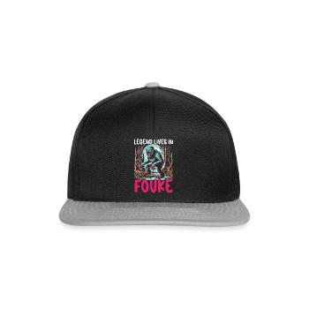 Monstre de Fouke Sasquatch du Sud Cryptozoologie - Casquette snapback - noir/gris - Devant