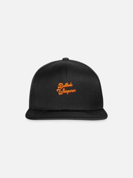 Arschloch-Flüsterer - Snapback Cap - Schwarz/Schwarz