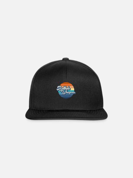 Arschloch-Flüsterer - Snapback Cap - Schwarz/Schwarz