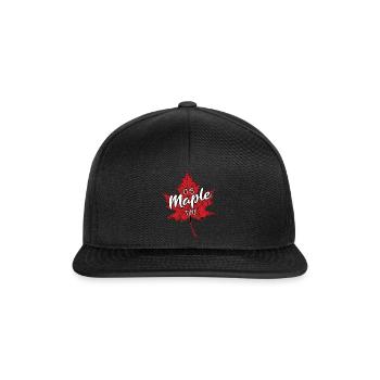 It's Maple Time Maple Leaf Maple Tree Maple Leaf - Snapback Cap - black/black - Front