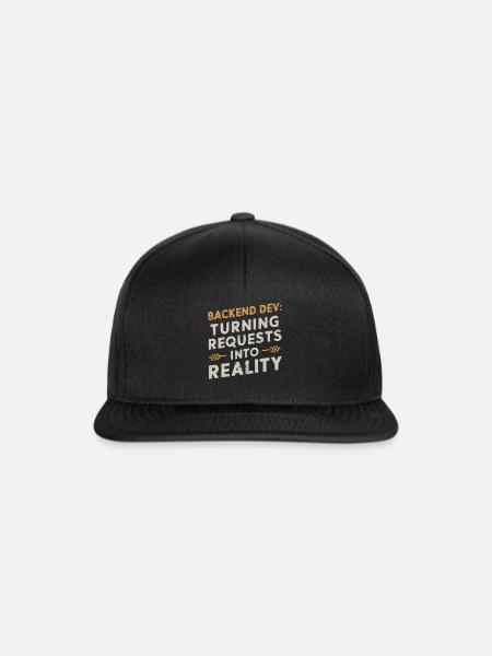 Backend-Entwickler Programmierung Softwareprogrammierer - Snapback Cap - Schwarz/Schwarz