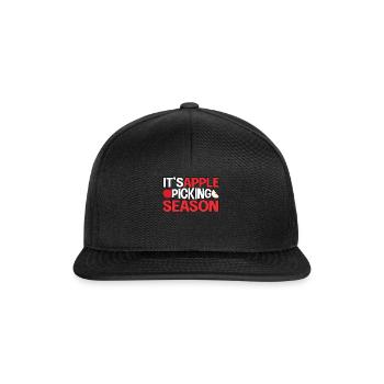 It's Apple Picking Season Apple Picker Apple - Snapback Cap - black/black - Front