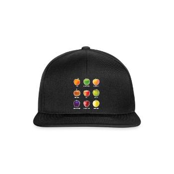 Apple Varieties Different Apples Fruit Apple - Snapback Cap - black/black - Front