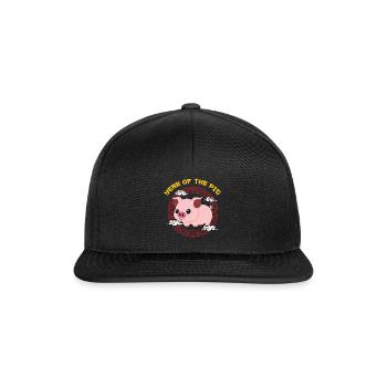 Année Du Cochon Kawaii Zodiac Nouvel An Chinois - Casquette snapback - noir/noir - Devant
