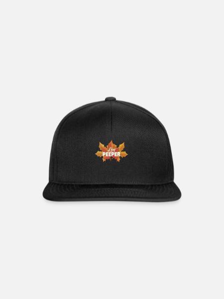 Blatt-Peeper Ahorn-Laub Blatt-Peeping - Snapback Cap - Schwarz/Schwarz