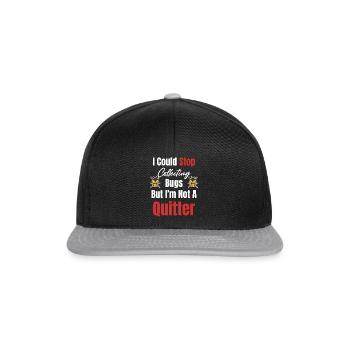 Je pourrais arrêter de collectionner, mais je - Casquette snapback - noir/gris - Devant