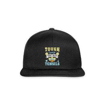 Les gars n’ont pas besoin d’amandes ! Chirurgie des amygdales - Casquette snapback - noir/noir - Devant