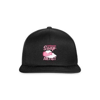 Artiste du savon fait à la main - Casquette snapback - noir/noir - Devant
