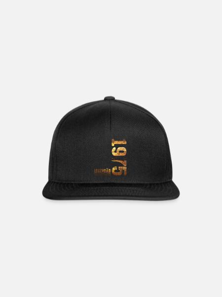 Legendär Seit September 1975 Geburtstag - Snapback Cap - Schwarz/Schwarz