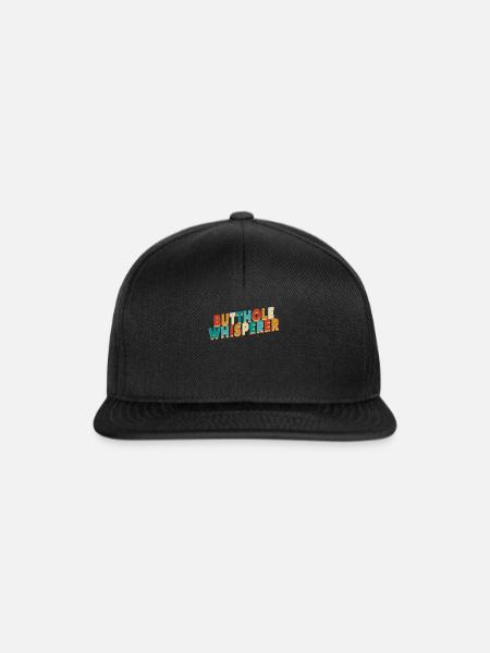 Arschloch-Flüsterer - Snapback Cap - Schwarz/Schwarz