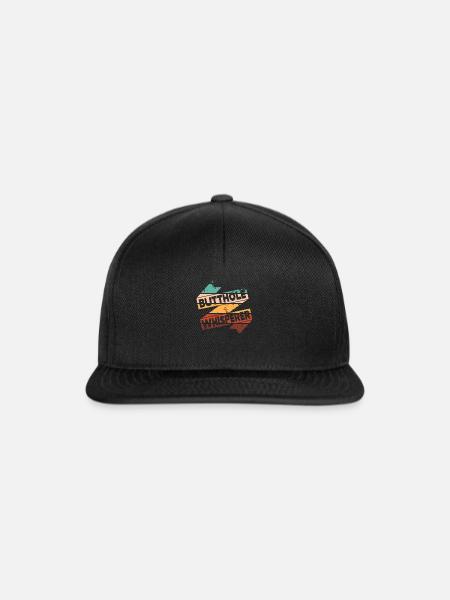 Arschloch-Flüsterer - Snapback Cap - Schwarz/Schwarz