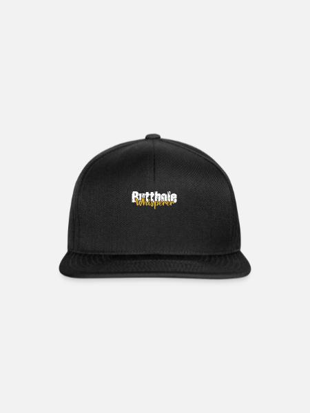 Arschloch-Flüsterer - Snapback Cap - Schwarz/Schwarz