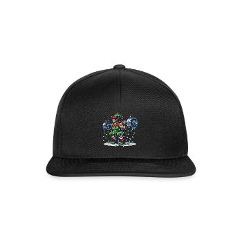 Entraînement d’haltères elfes de renforcement musculaire de Noël - Casquette snapback - noir/noir - Devant