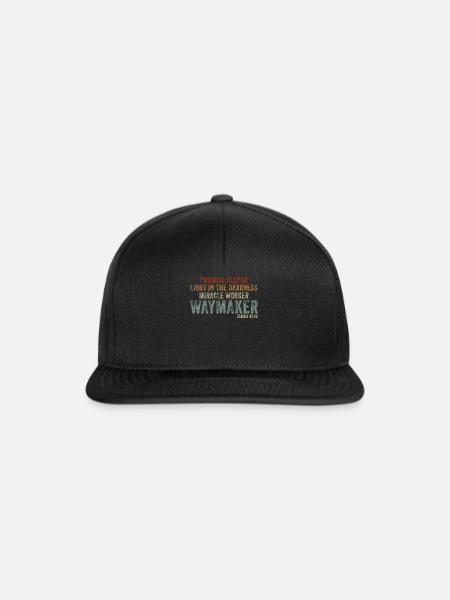 Wegweiser, Versprechenshüter, Wundertäter - Snapback Cap - Schwarz/Schwarz