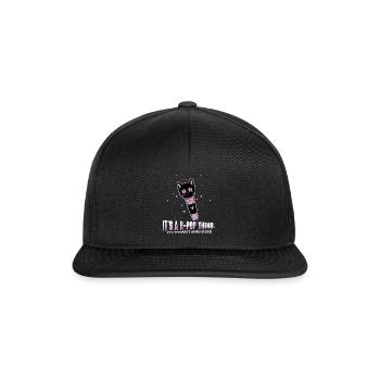 C’est un truc de K-pop, vous ne le feriez pas - Casquette snapback - noir/noir - Devant