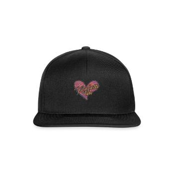 Fasching Konfetti Im Herzen Lustig Bunt - Snapback Cap - Schwarz/Schwarz - Vorne