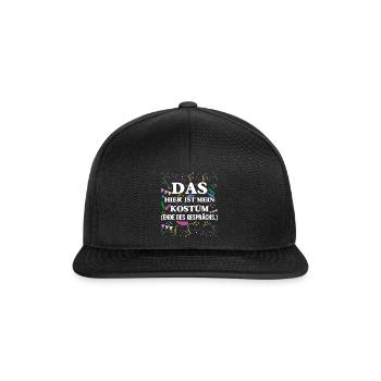 Carnival This is my costume End of the - Snapback Cap - black/black - Front