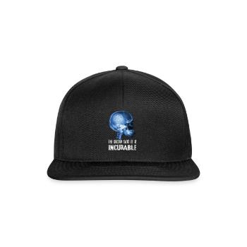 Bitcoin BTC The doctor says it is incurable - Snapback Cap - Schwarz/Schwarz - Vorne