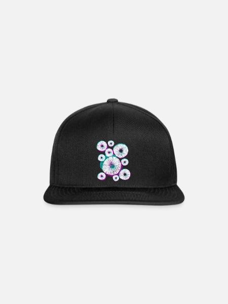 Pilzvielfalt Pilze Pilzsporen - Snapback Cap - Schwarz/Schwarz