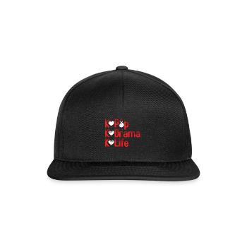 K Pop K Drame K Vie Passion - Casquette snapback - noir/noir - Devant