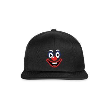Carnaval Drôle Clown Face Costume - Casquette snapback - noir/noir - Devant