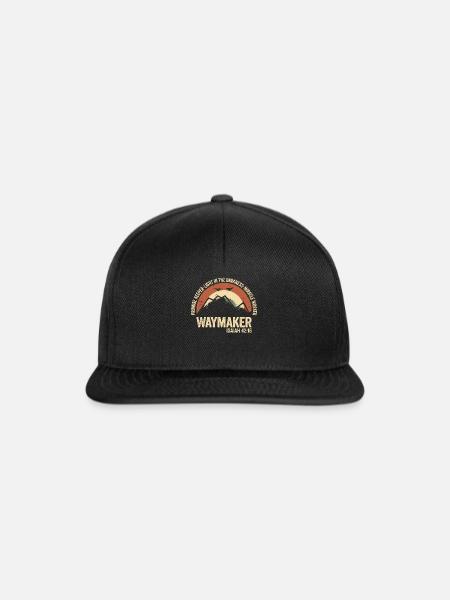 Wegweiser, Versprechenshüter, Wundertäter - Snapback Cap - Schwarz/Schwarz