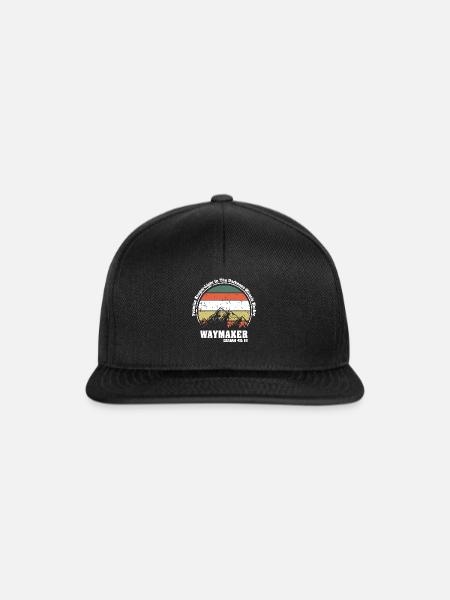 Wegweiser, Versprechenshüter, Wundertäter - Snapback Cap - Schwarz/Schwarz