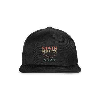 Les mathématiques vous gardent en forme pour le Pi Day - Casquette snapback - noir/noir - Devant