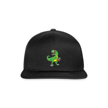 Autism Dinosaur Puzzle Cool - Snapback Cap - black/black - Front